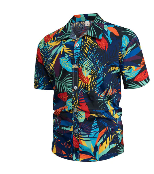 Hawaiian Casual Polyester Men's Shirt for Any Occasion