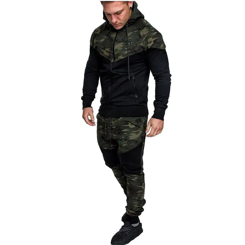Men's Slim Fit Hooded Sweater Suit