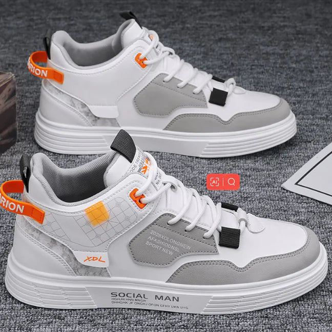 Trendy Mid-top Shock-absorbing Casual Men's Shoes
