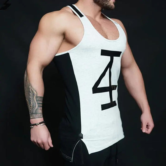 Men's Cotton Training Tank Top for Spring/Summer