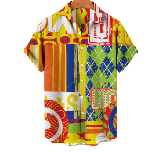 Hawaiian Casual Men's Shirt in Spandex and Polyester