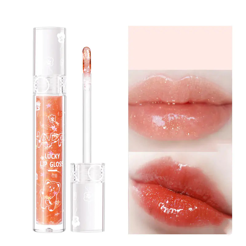 Gloss à Lèvres Cristal Diamant Étoilé - Brillance Gelée Hydratante