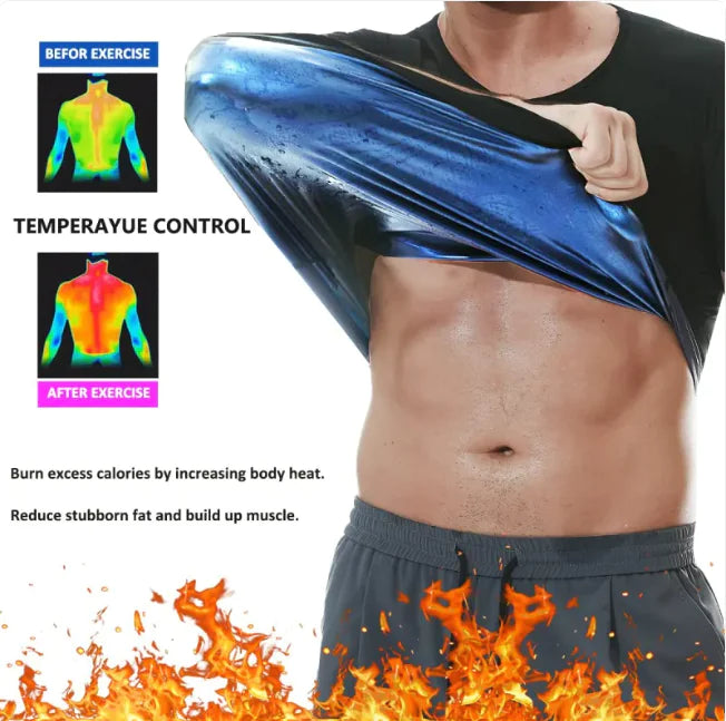 Men's Sauna Suit Compression Top