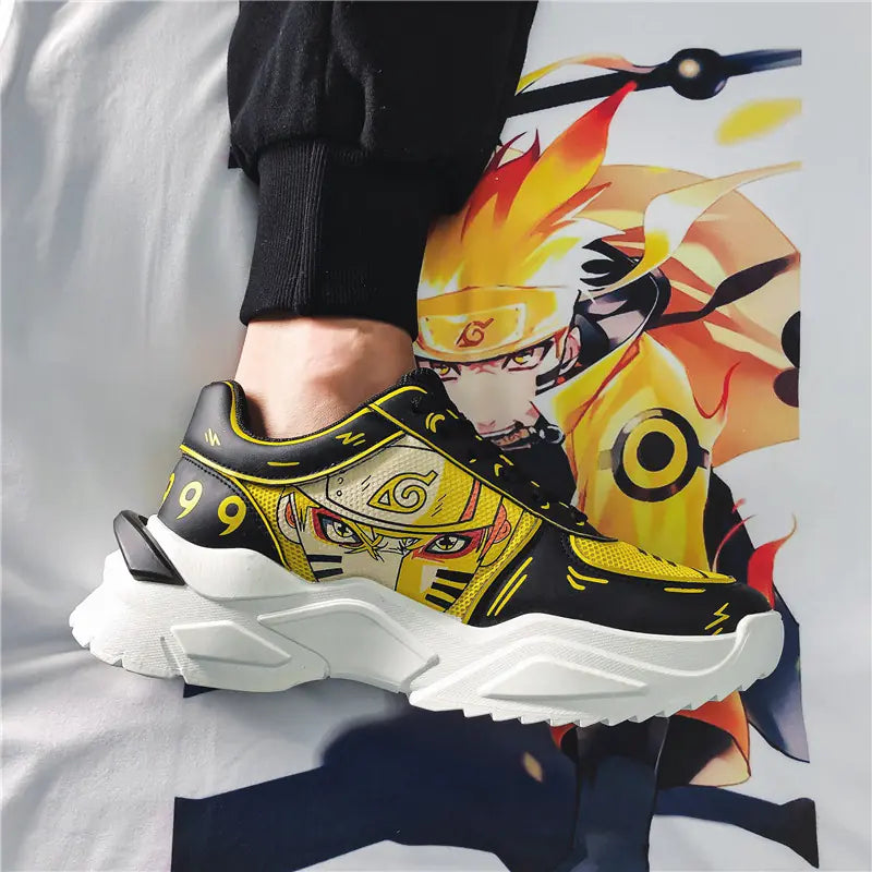 Naruto Themed Casual Sneakers for Men and Students