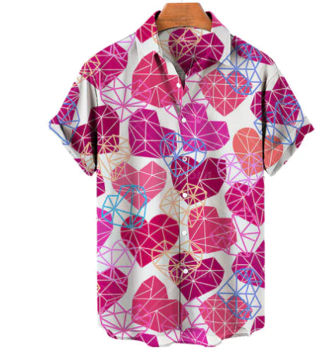 Hawaiian Casual Men's Shirt in Spandex and Polyester