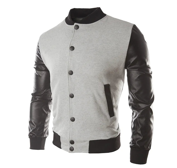 Plus Size Baseball Jacket for Men