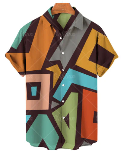 Hawaiian Casual Men's Shirt in Spandex and Polyester