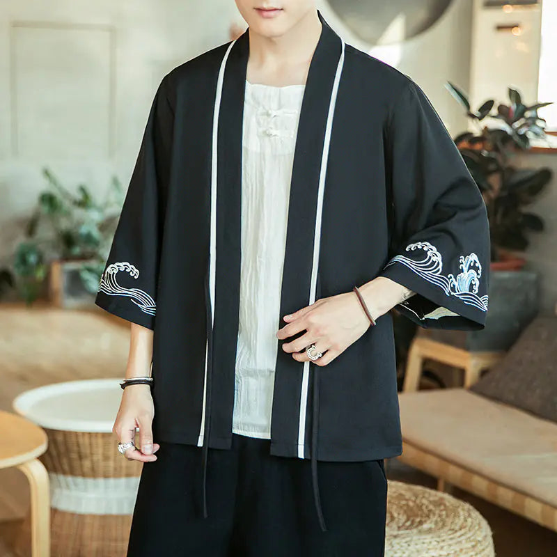 Chinese Style Retro Jacket for Young Men