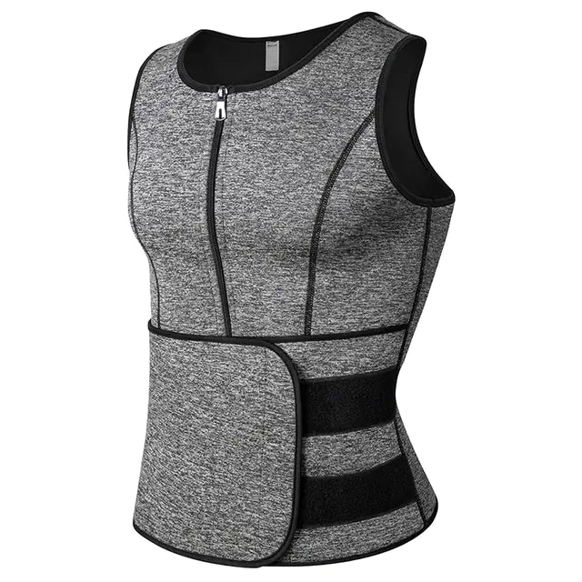 Men's Double Waistband Fitness Suit for Belly Tightening