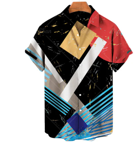 Hawaiian Casual Men's Shirt in Spandex and Polyester