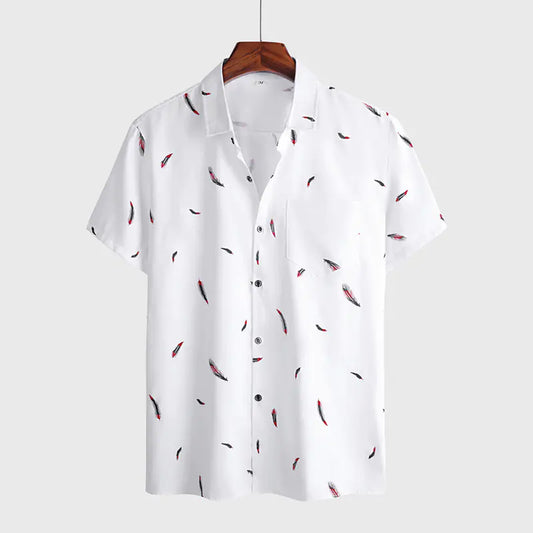Harajuku Hawaiian Beach Casual Men's Shirt