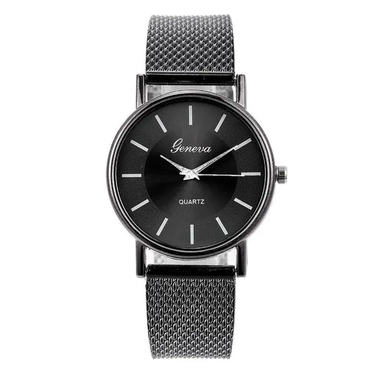 2024 New Women's Casual Quartz Mesh Dress Watch