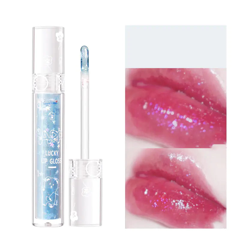Gloss à Lèvres Cristal Diamant Étoilé - Brillance Gelée Hydratante