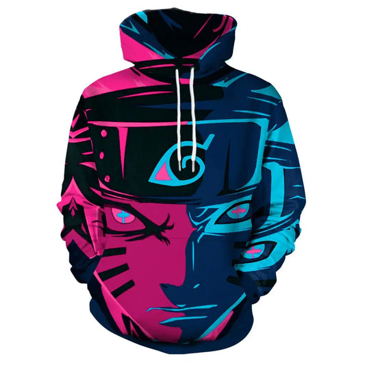 Sweat à Capuche Naruto 2020 Impression Numérique 3D pour Couples