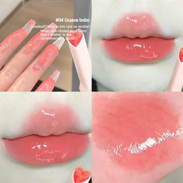 Flower Love Jelly Mirror Lipstick - Waterproof & Moisturizing
