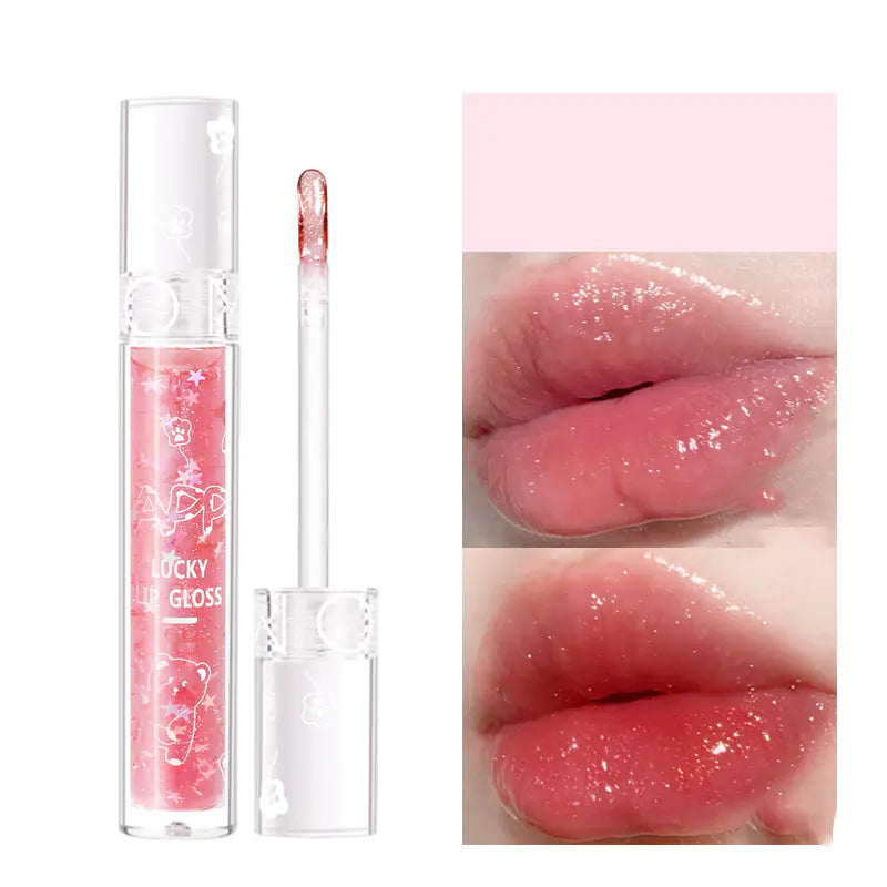 Gloss à Lèvres Cristal Diamant Étoilé - Brillance Gelée Hydratante