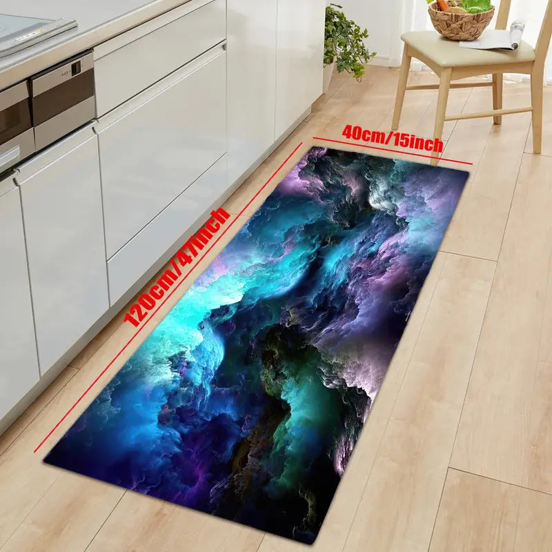 3D Galaxy Space Star Area Rug for Living Room Decor