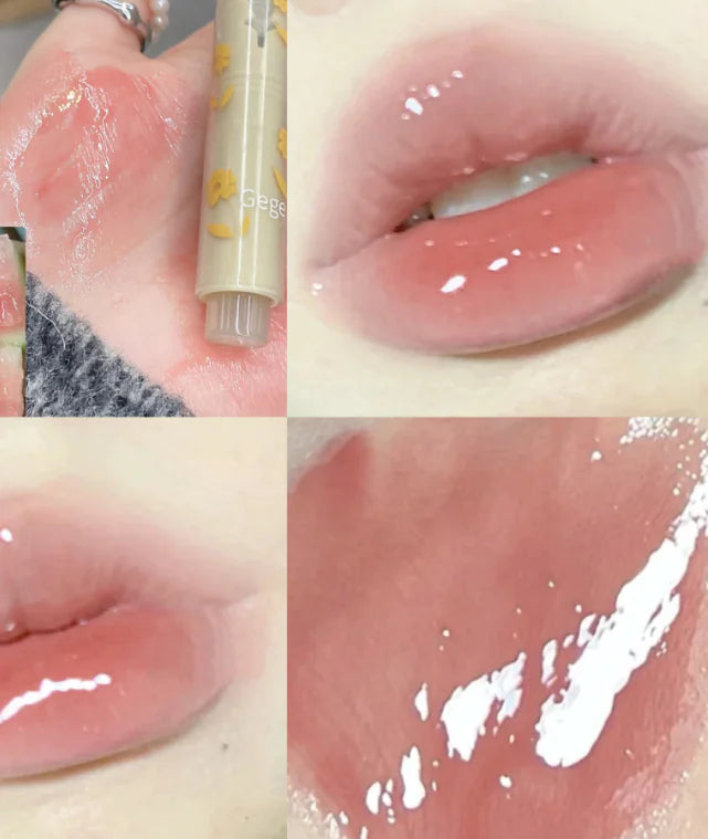Flower Love Jelly Mirror Lipstick - Waterproof & Moisturizing