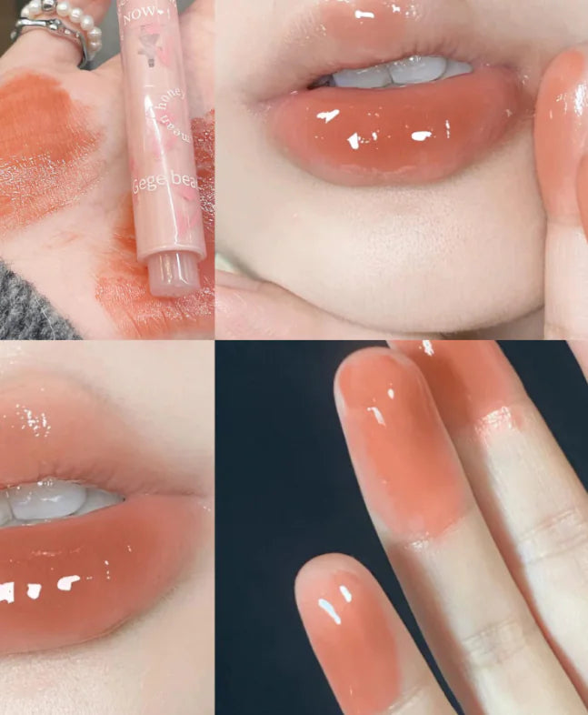 Flower Love Jelly Mirror Lipstick - Waterproof & Moisturizing