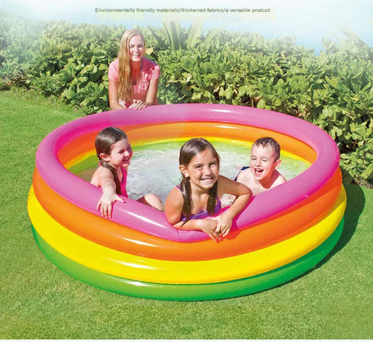 Piscine Gonflable INTEX avec Anneaux Lumineux pour Enfants