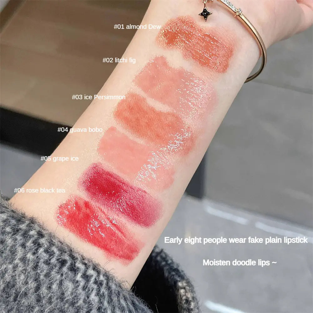 Flower Love Jelly Mirror Lipstick - Waterproof & Moisturizing