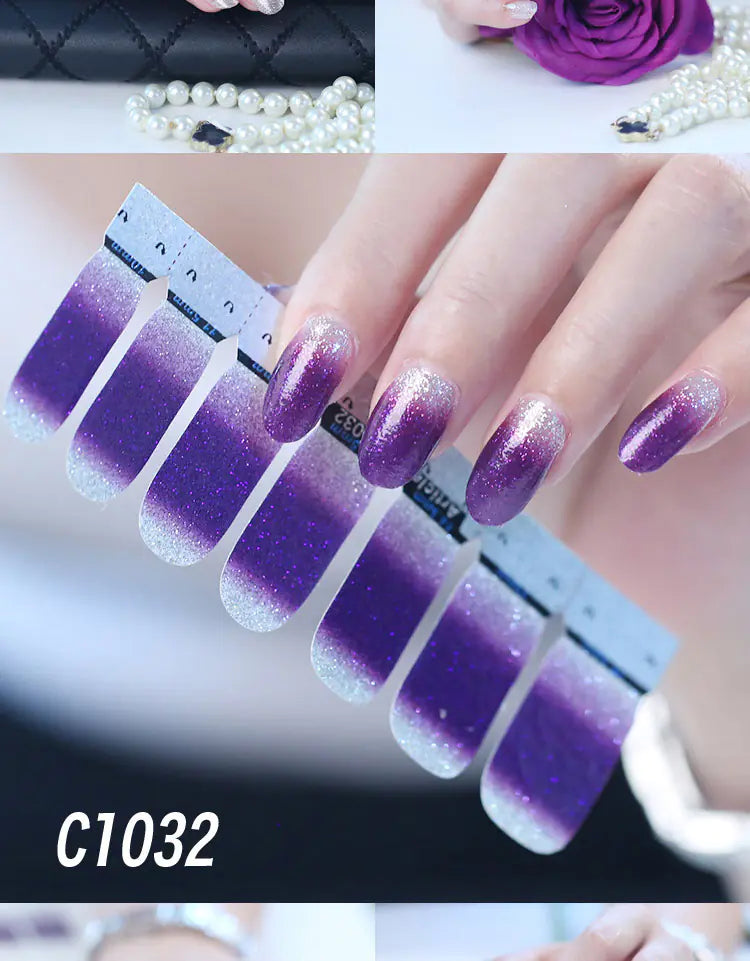 Autocollants pour Ongles, Gel Vernis à Ongles Pelable