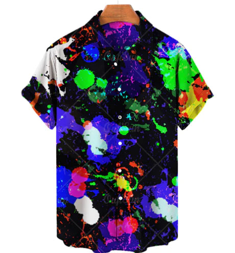 Hawaiian Casual Men's Shirt in Spandex and Polyester