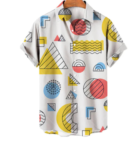 Hawaiian Casual Men's Shirt in Spandex and Polyester