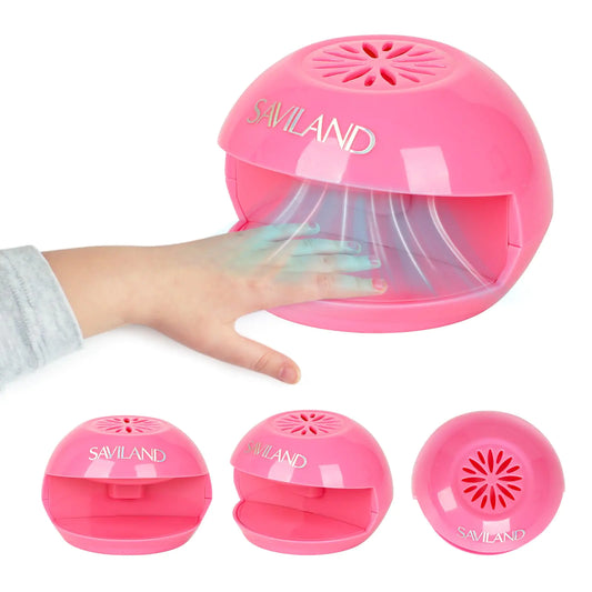 SAVILAND Quick Drying Nail Dryer: Portable Safe Nail Fan Dryer for Regular Polish Quick Dry Nail Polish Mini Nail Dryer Machine Teens Beginners Girls Nail Art Tool Battery Operated Childrens Gift