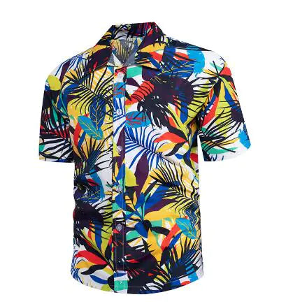 Hawaiian Casual Polyester Men's Shirt for Any Occasion