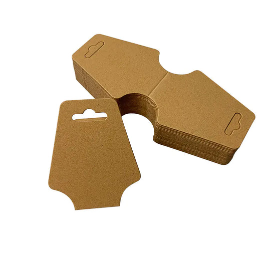 100pcs Cartes d'Emballage Pliables en Carton pour Colliers