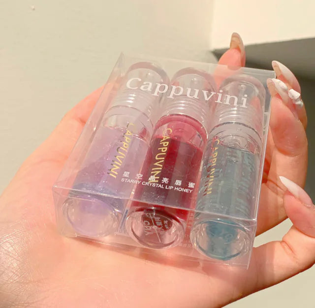 Cappuvini Shiny Crystal Jelly Lip Gloss - Moisturizing Finish