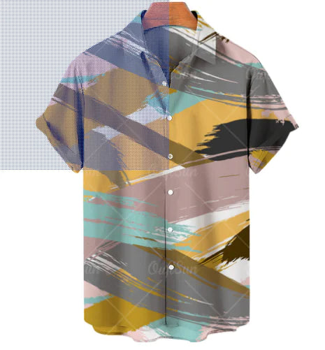Hawaiian Casual Men's Shirt in Spandex and Polyester