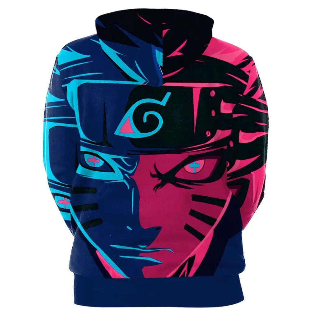 Sweat à Capuche Naruto 2020 Impression Numérique 3D pour Couples