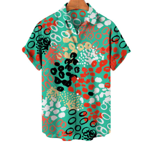 Hawaiian Casual Men's Shirt in Spandex and Polyester