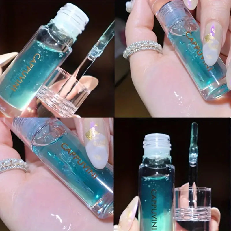 Cappuvini Shiny Crystal Jelly Lip Gloss - Moisturizing Finish