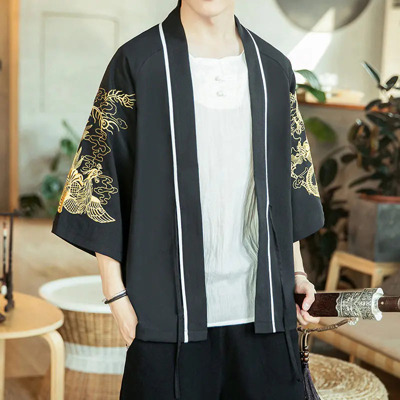 Chinese Style Retro Jacket for Young Men