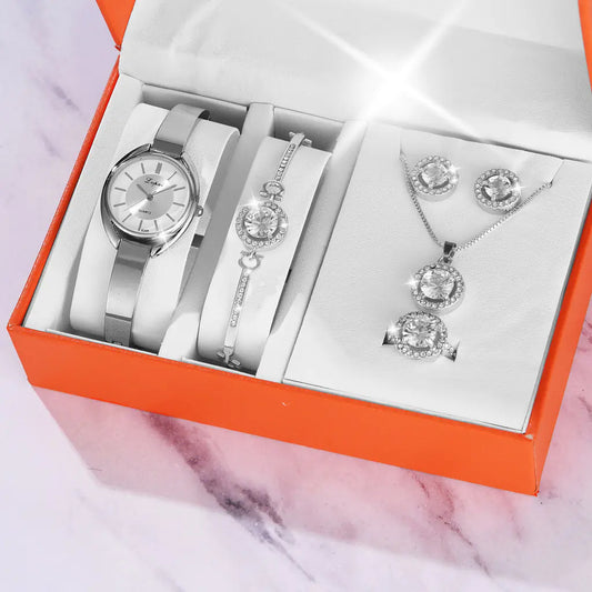 Fashionable Korean Alloy Women's Watch with Diamonds
