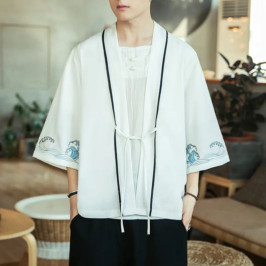 Chinese Style Retro Jacket for Young Men