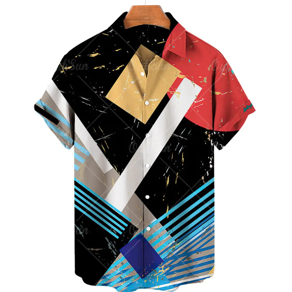 Hawaiian Casual Men's Shirt in Spandex and Polyester