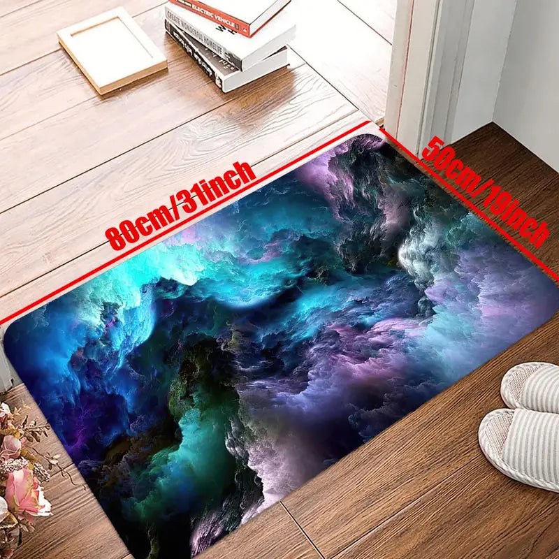 3D Galaxy Space Star Area Rug for Living Room Decor