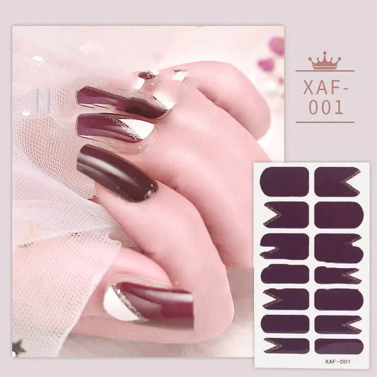 Film et Autocollants pour Vernis à Ongles Effet Diamant Imitation