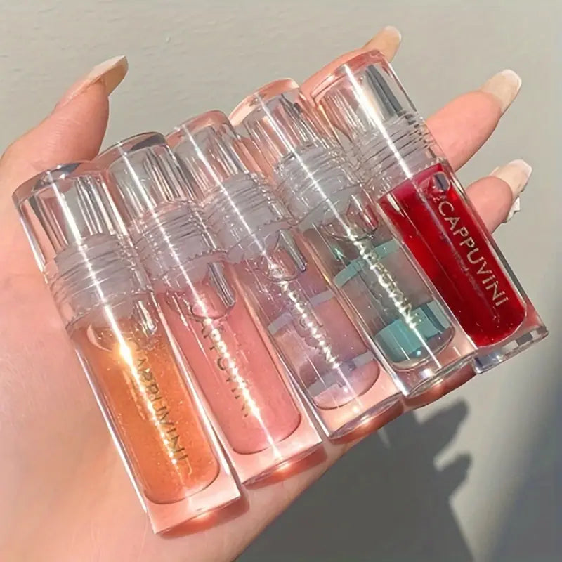 Cappuvini Shiny Crystal Jelly Lip Gloss - Moisturizing Finish