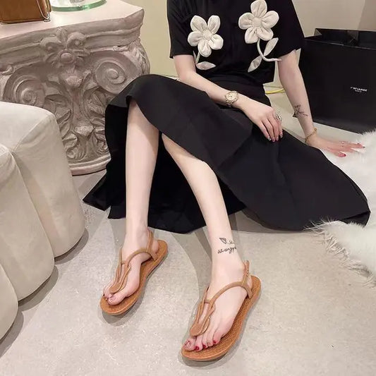 Women's Boho Ethnic Flat Sandals for Summer 2023