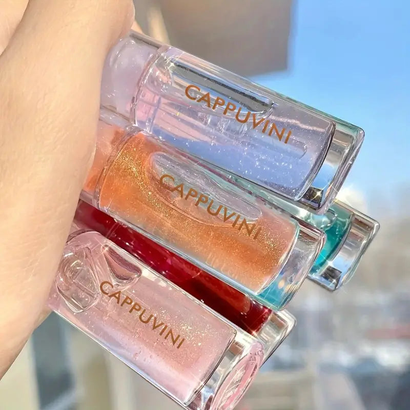 Cappuvini Shiny Crystal Jelly Lip Gloss - Moisturizing Finish